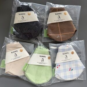 Konny Baby Bibs, set of 5, soft and absorbent bandana drooling for baby